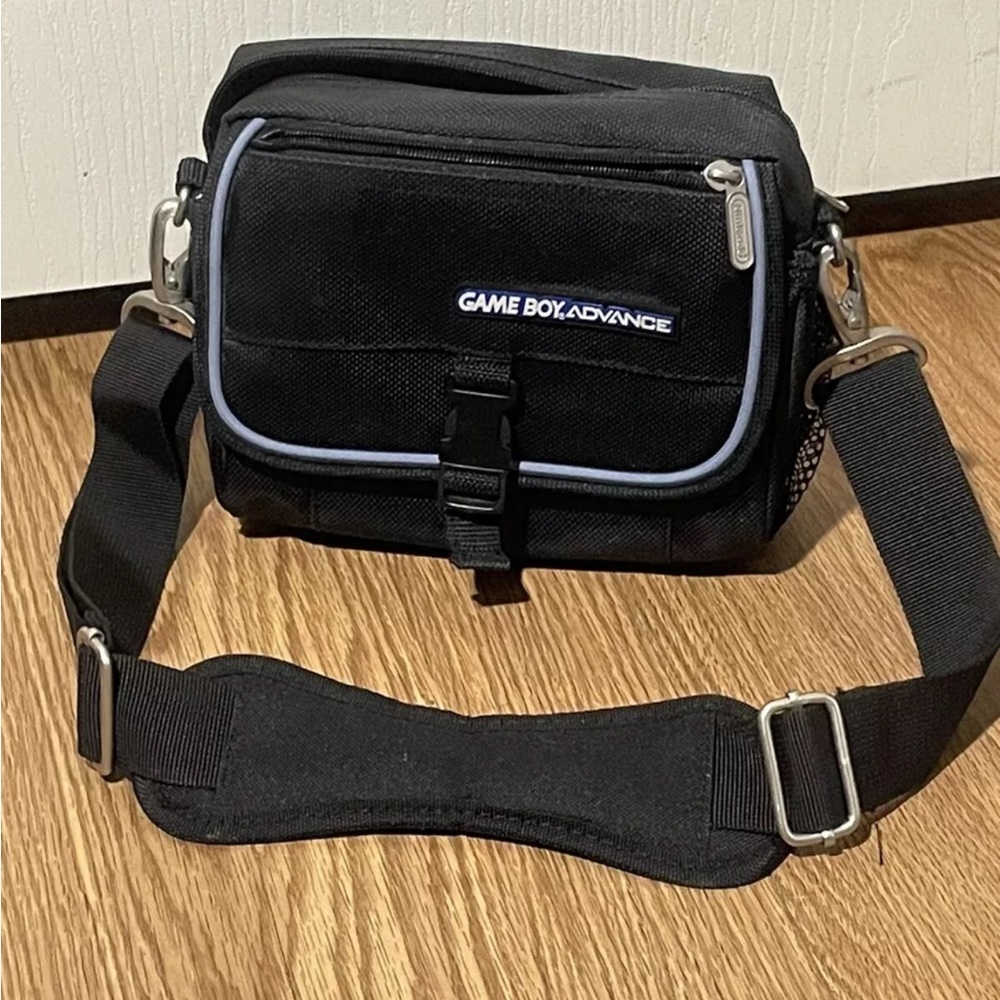 Nintendo Game Boy Advance Black Bag Or Fanny Pack W/ Shoulder Strap
